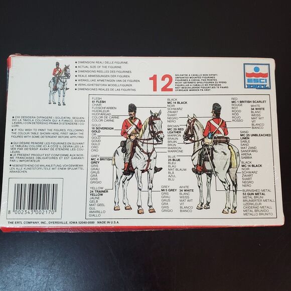 Esci Ertl 1/72 "Scots Greys" British Cavalry Waterloo 1815 Napoleonic Wars #217 - Picture 2 of 9